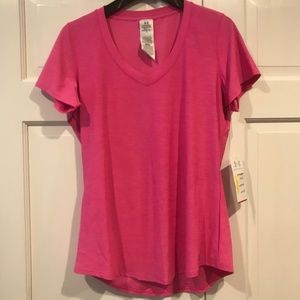 Under armor pink athletic tee